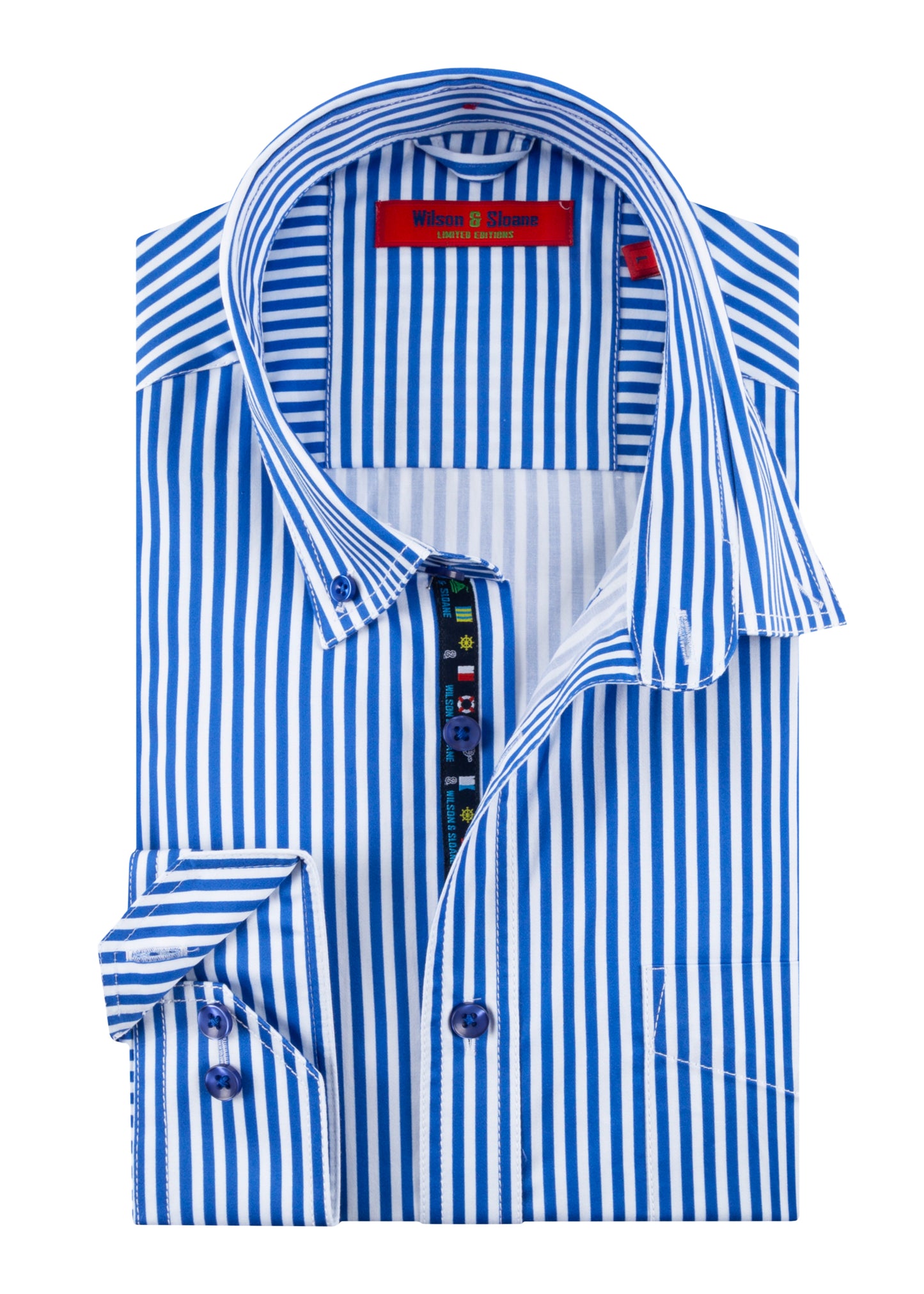 Blue Striped Shirt | Ink Bengal