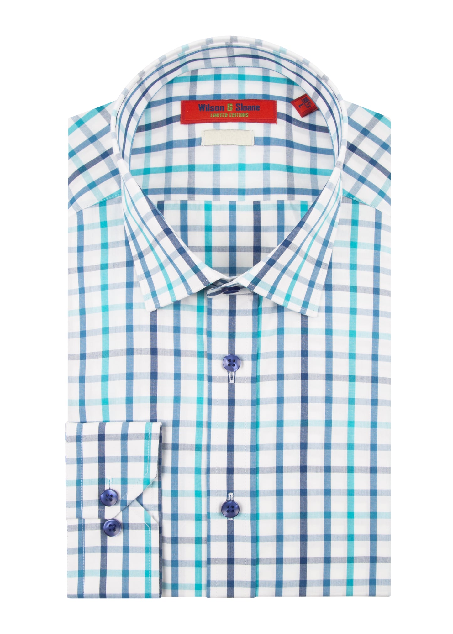 Blue & Turquoise Country Check Shirt | Mens Shooting Attire Essentials