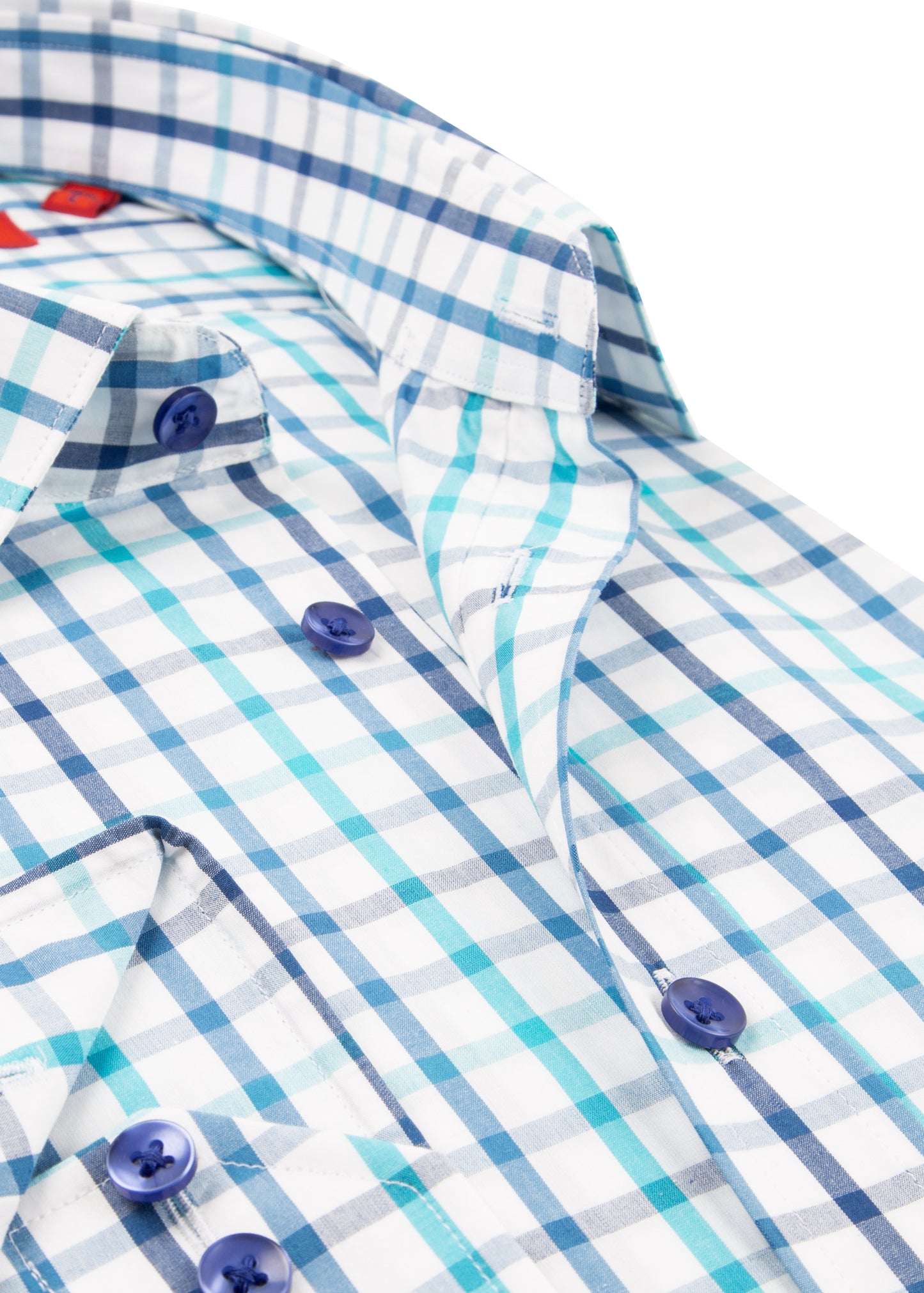 Blue & Turquoise Country Check Shirt | Mens Shooting Attire Essentials