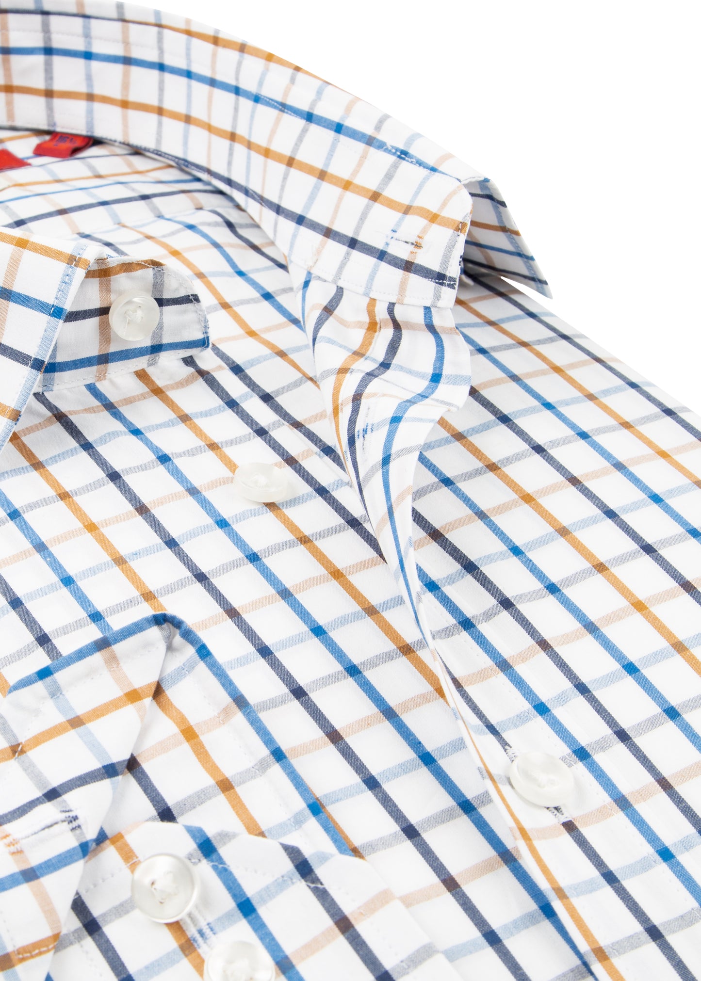 Blue & Gold Country Check Shirt | Mens Shooting Attire Essentials