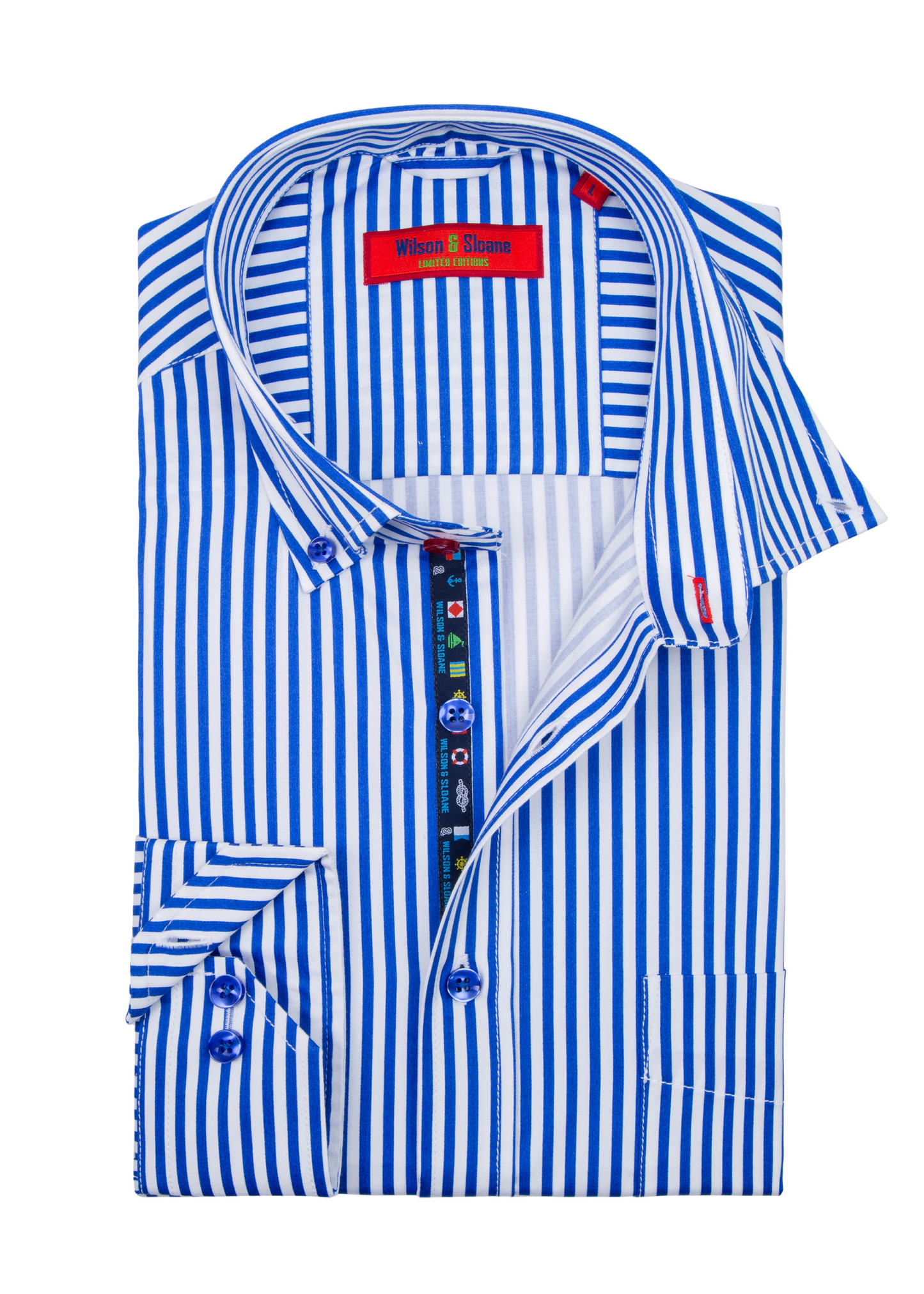 Blue Striped Shirt | Ink Bengal